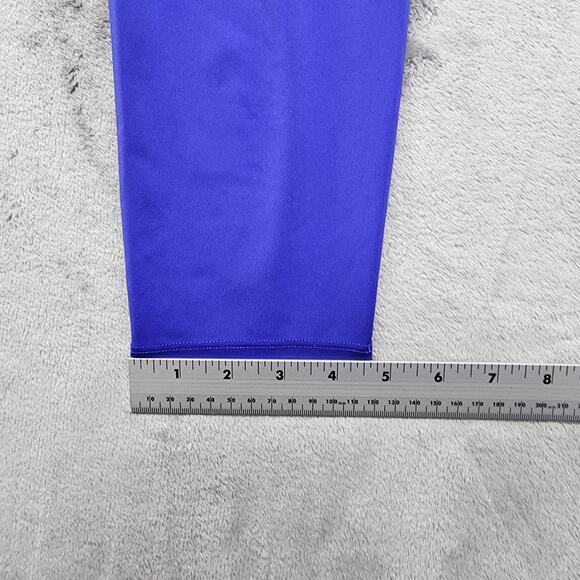 Nike Pro Leggings Womens M Purple Black Dri-FIT Twist Waist Crop Capri Running - Picture 13 of 14